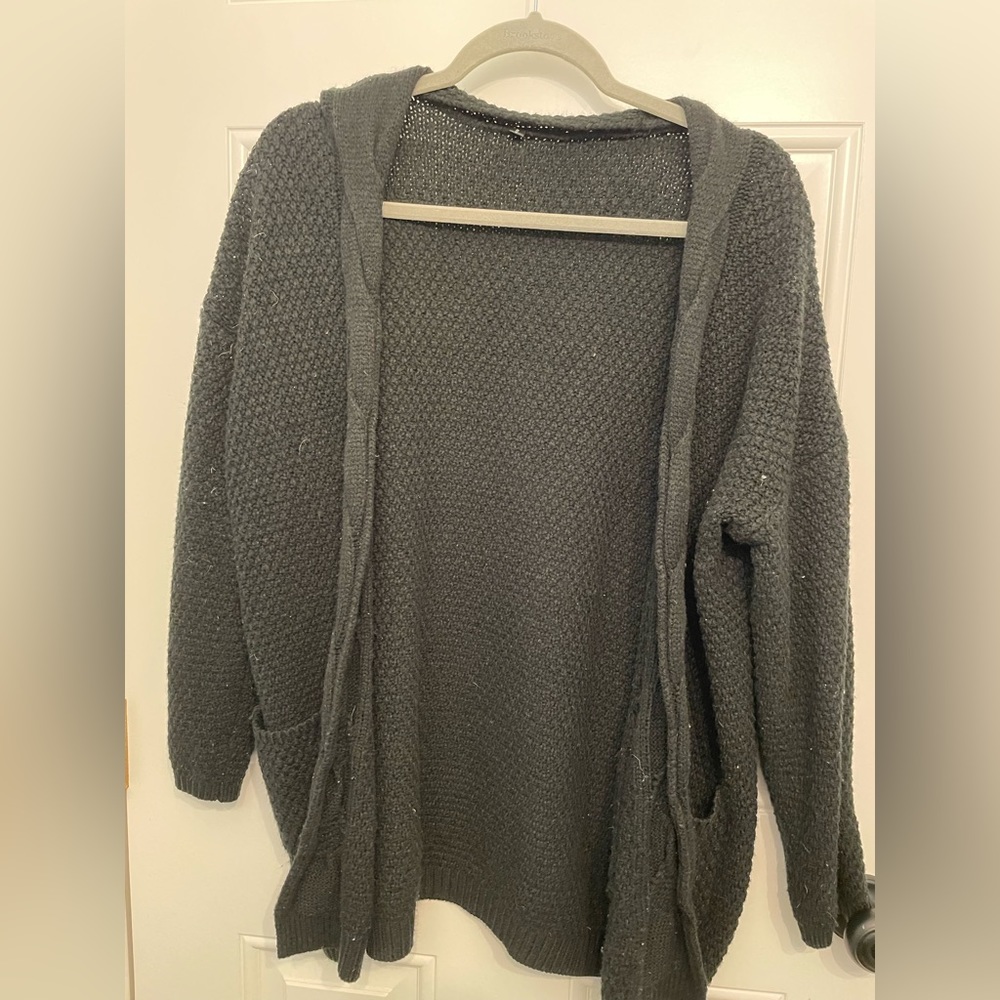 Black Knitted Cardigan